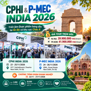 TRIỂN LÃM DƯỢC PHẨM ẤN ĐỘ CPHI & P-MEC INDIA 2026